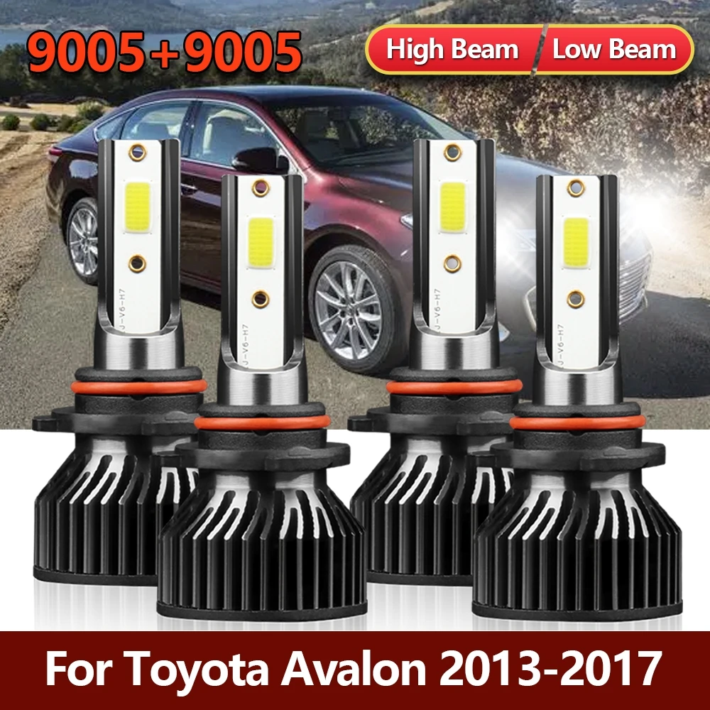 

2/4 шт. светодиодные фары для Toyota Avalon 2013 2014 2015 2016 2017 автомобильные передние фары 18000LM 100W дальнего ближнего света 6000K лампы 12 В