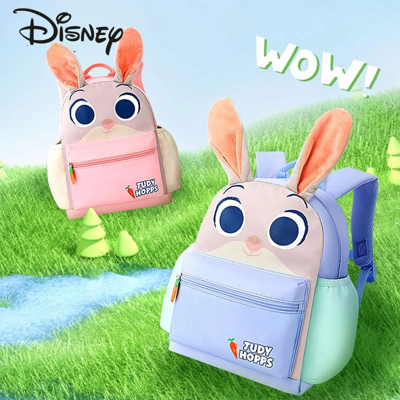 Disney New Girls' Backpack Fashion High Quality Children's Backpack Cartoon Small Fresh Versatile Lightweight Toy Storage Bag