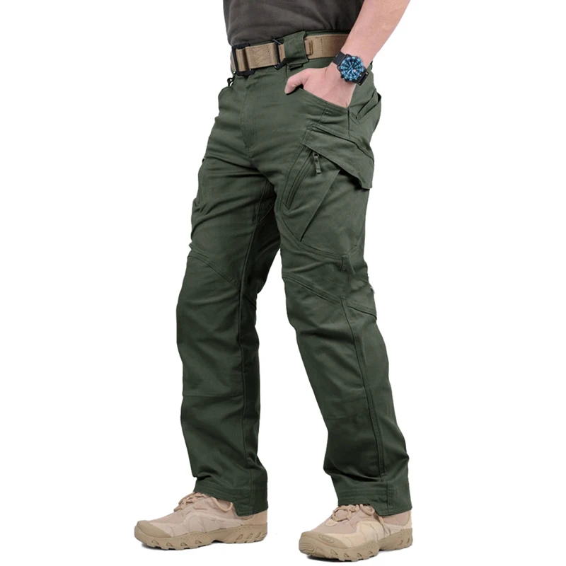 IX9 Military Tactical Pants Police Security Trousers Men SWAT Combat Army Pants Casual Men Hiking Pants Cargo Trousers