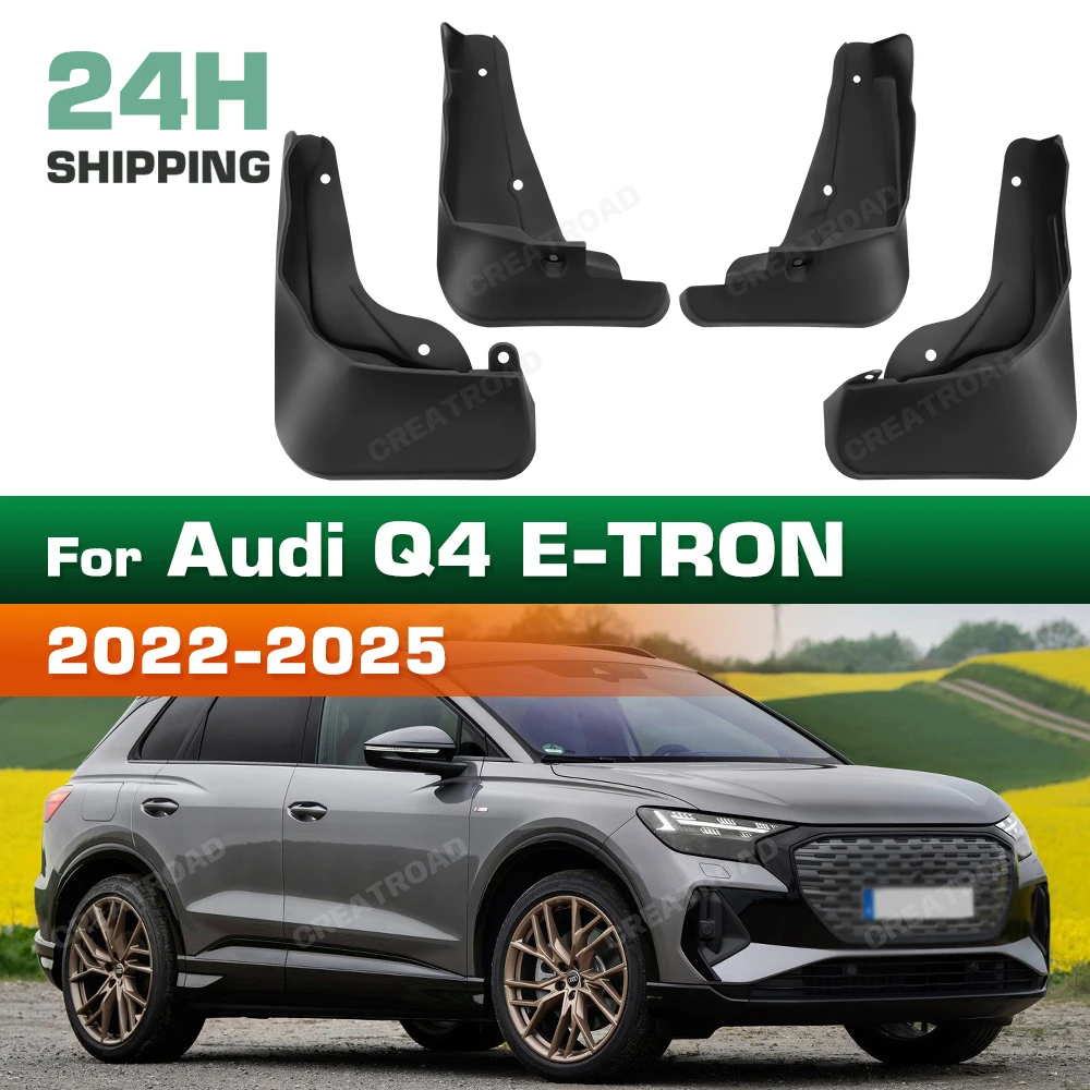 For Audi Q4 E-TRON 2022 2023 2024 2025 Fender Mudflaps Splash Guards Mudguards Mud Flaps car Accessories