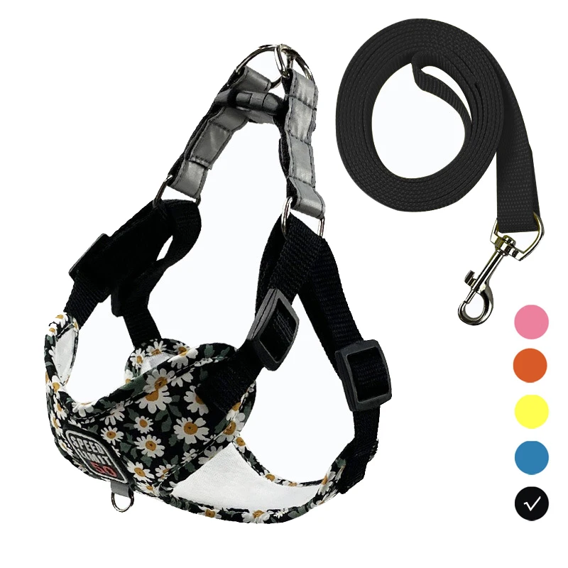 

Cute Dog Harness Leash Set Puppy Chest Strap Reflective Harness Vest Walking Lead Leash Chihuahua Bulldog Poodle Walking Straps