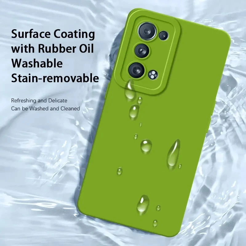 عيون الملاك مربع السائل غطاء من السيليكون ل ممن لهم Reno6 برو زائد 5G الهاتف الغطاء الخلفي رينو 6 6Pro لينة للصدمات مقاوم للماء درع