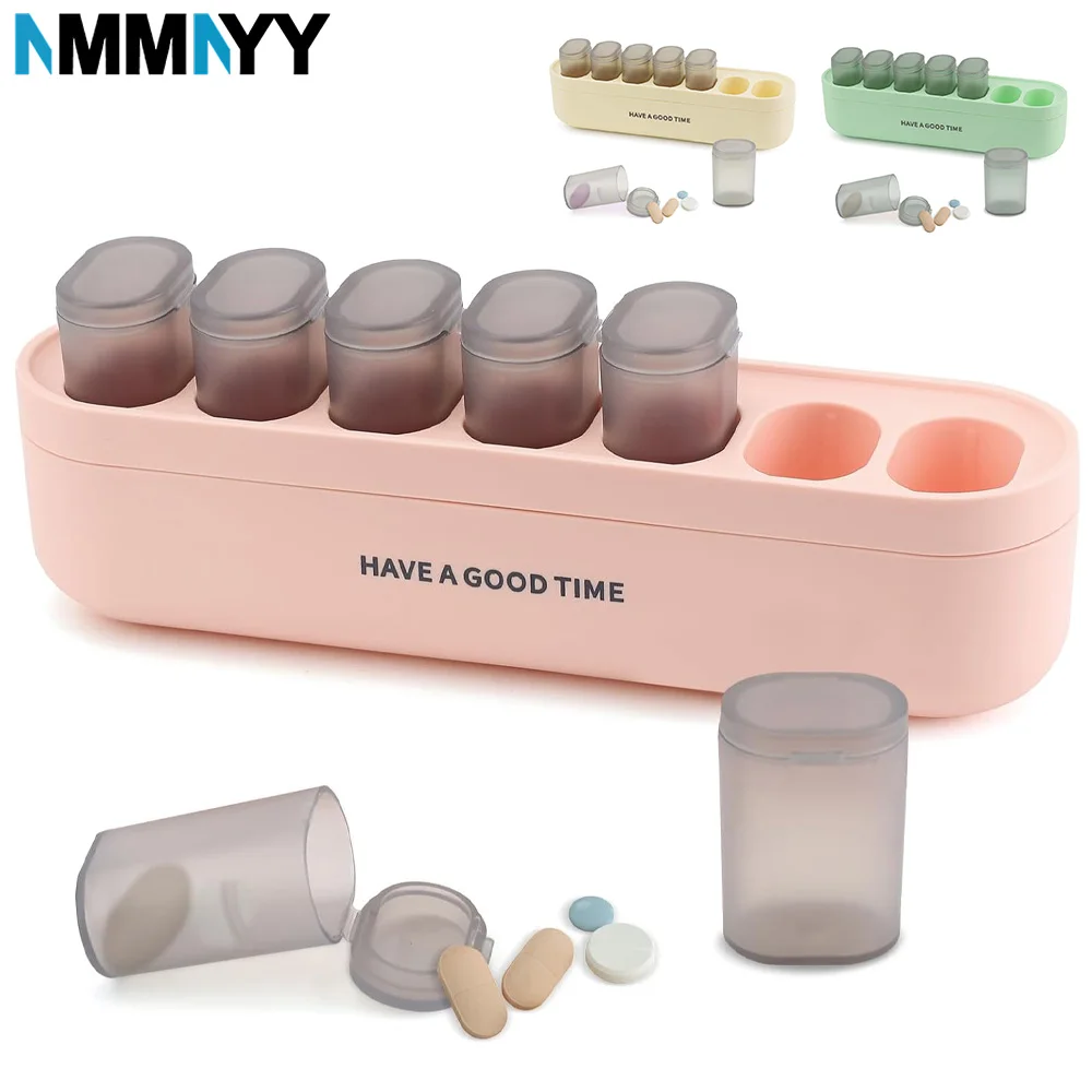 

1 шт. еженедельный органайзер для таблеток на 1 час в день, съемная коробка для таблеток на 7 дней, портативный дорожный футляр для таблеток, контейнер для лекарств, держатель с витамином