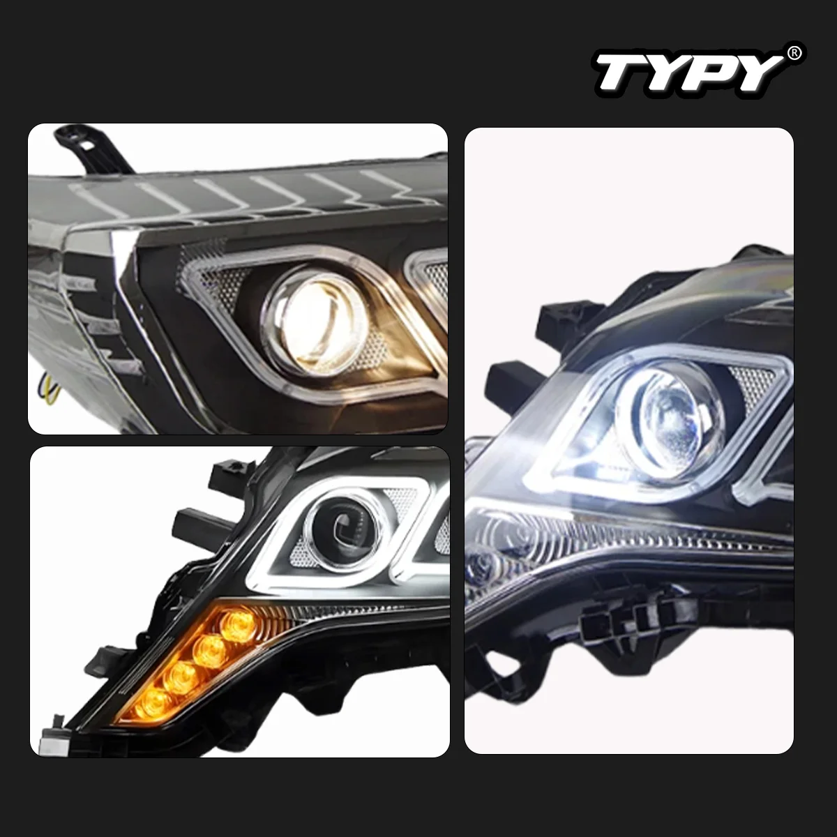 

TYPY динамический сигнальный фонарь, автомобильные аксессуары, обновленный модифицированный новый светодиодный фонарь для Toyota Prado 2014-2016