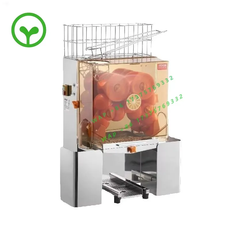 【Premium】SucceBuy Commercial Orange Juicer  hine Automatic Juice Extractor Stainless Steel Orange Squeezer  with Pull-Out Filter