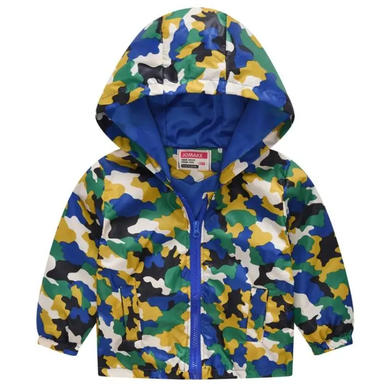 2023 New Fashion Boys Girls printing Coat Hooded Sun Water Proof Children's Jacket for Spring Autumn Kids Clothing Outwear1-6Y