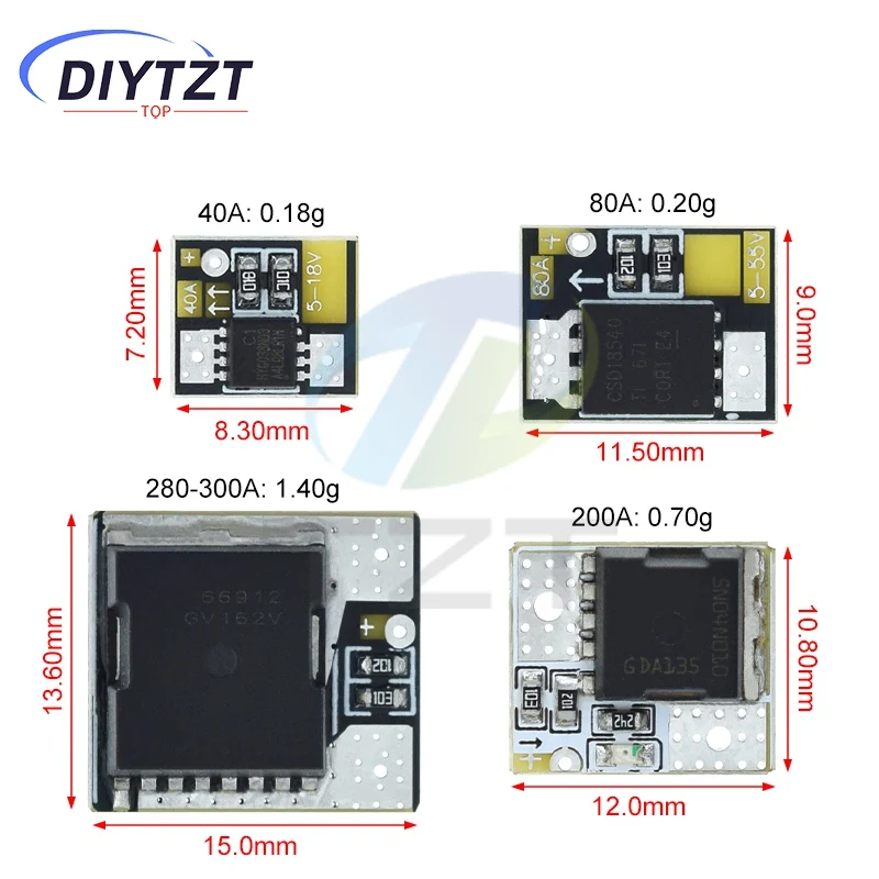 DIYTZT Mini عالية الطاقة MOS الزناد التبديل محرك وحدة تأثير المجال أنبوب PWM تنظيم لوحة التحكم الإلكترونية التبديل