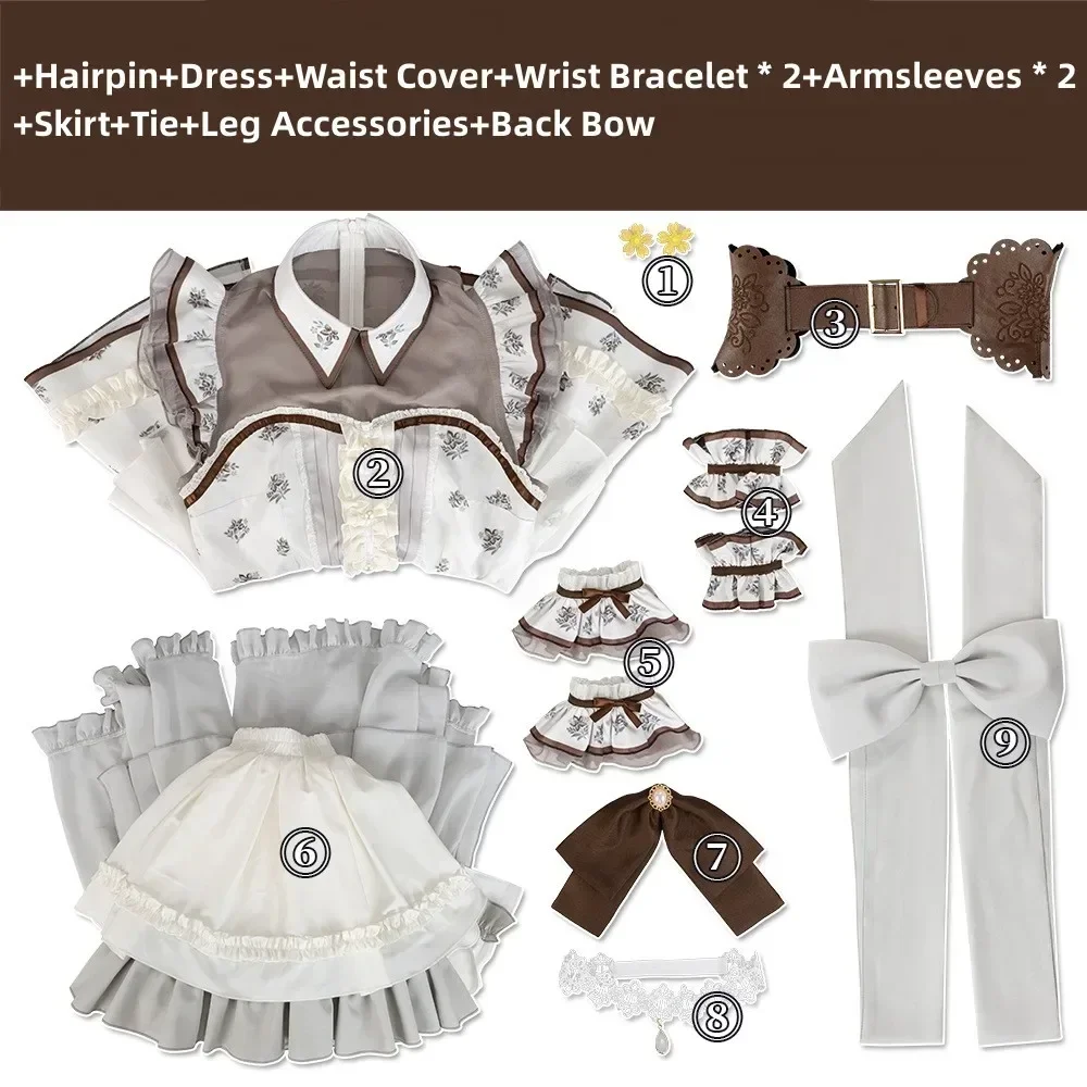 Bangdreammygoアニメ!! 高松と森-女性のための白いプリンセスドレス,コスプレ衣装,ロリータスカート,白いかつら,カーニバルスーツ,誕生日パーティー