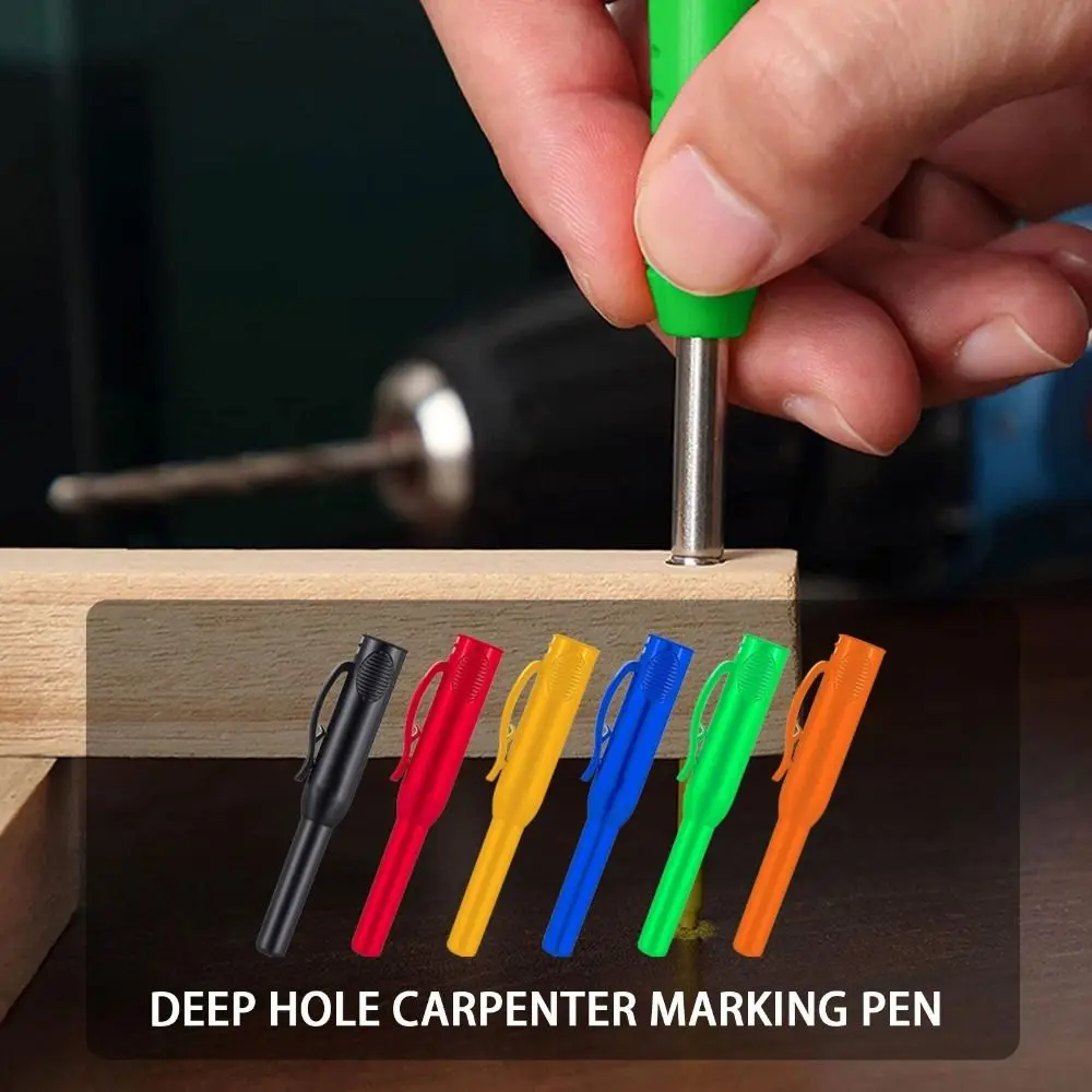 

High Quality Plastics Carpenter Pencil Cover Non-slip Convenient Mechanical Pencil Covers Deep Hole Carpenter Pencil Case