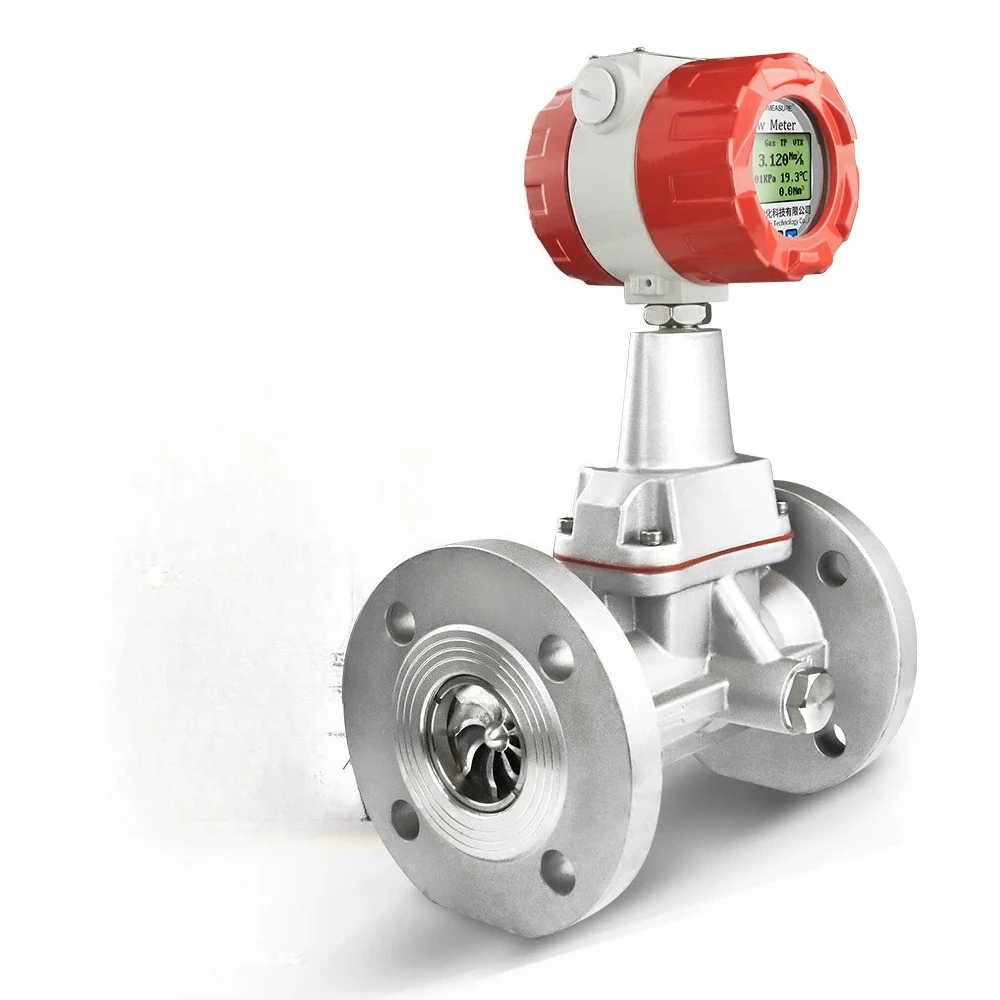 oxy gen Nitrogen Natural ga s Hydrogen Methane Flow Meter Air Flow Sensor Precession vor tex Flowmeter