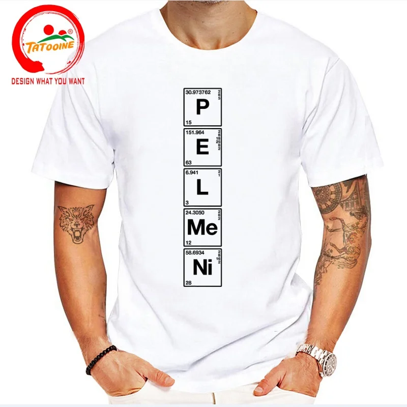 Pelmeni Funny Russian Food Vintage Russia Science T Shirt Men Fashion Trendy Casual Clothing Stylish Tops Tee Shirt Leisure