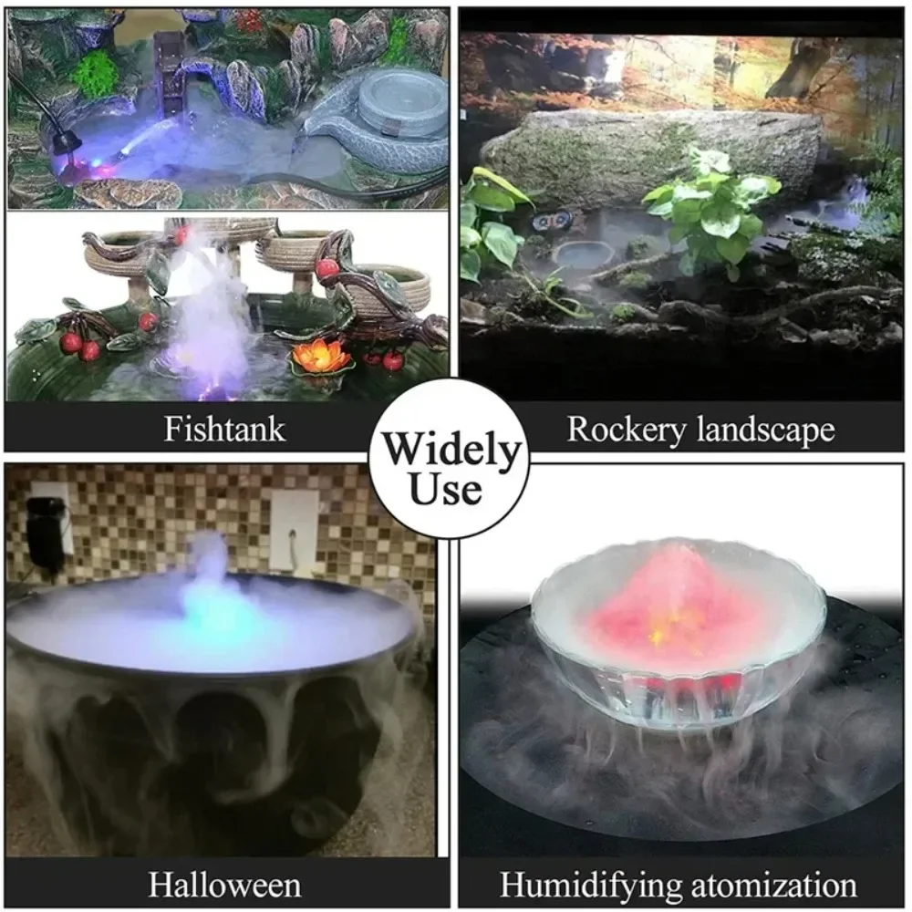 Ultrasonic Mist Maker Fogger Atomizing Head Water Pump Humidifier for Fountain Rockery Bonsai Aquarium Pond Gardening Decoration