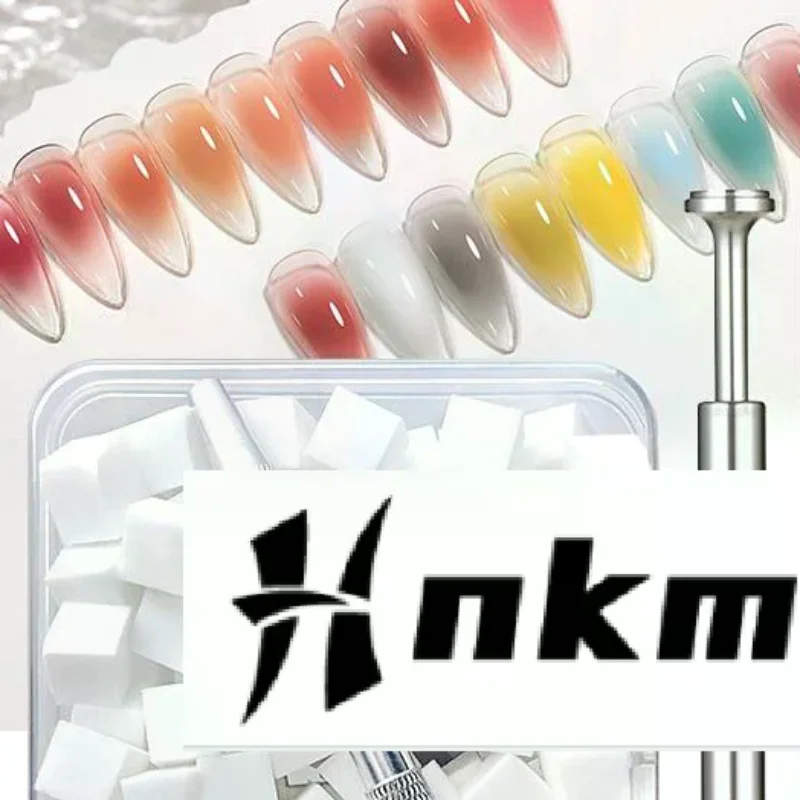 50/100Pcs Nail Art Gradient Sponge Pen Set With Replaceable Sponge Heads And Non Slip Metal Handle Perfect For Home DIY