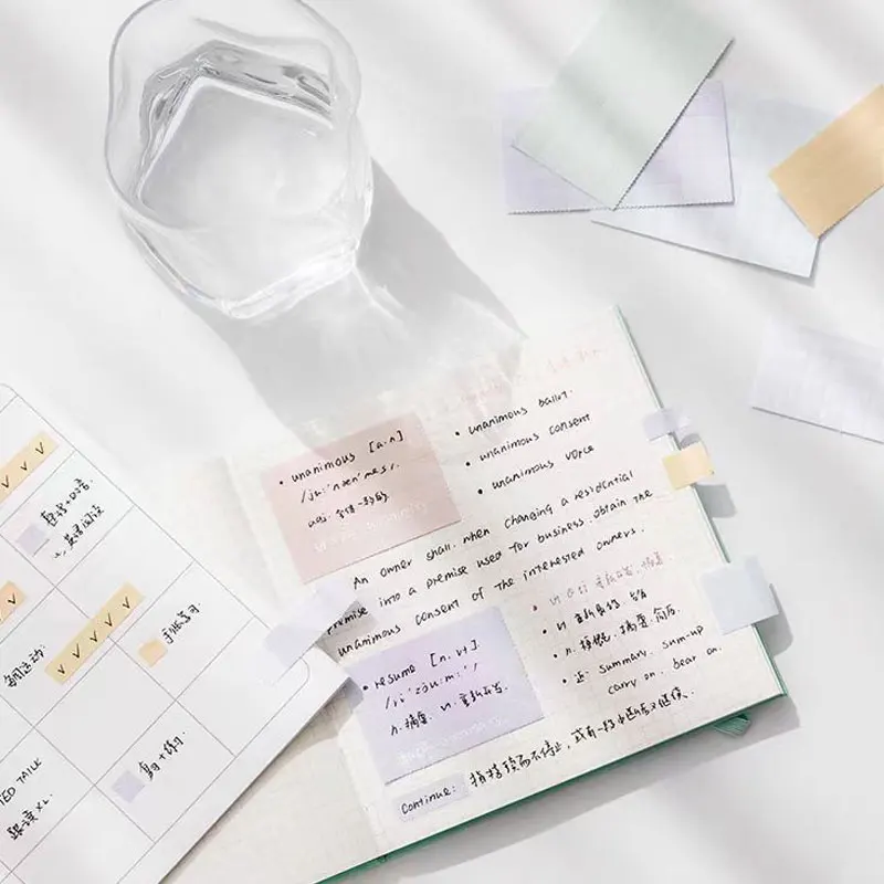 20Sheet/Lot Sticky Notes Sticky Flags Color Index Tabs Flag Page Makers for Page Book Memo Message School Office Stationery