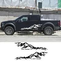 2PCS Off-road mountain graphics car sticker for Hilux Tundra Tacoma Maxus T60 T70 pickup after the rear of the vinyl accessories