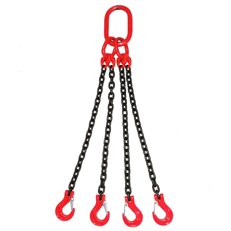 Lifting Chain Mold Lifting Chain Four Claw Hook Grab Hook Four Hook Complete Set of Steel Chain Sling