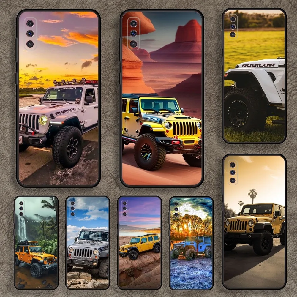 Cool Jeeps off-road SUV Phone Case for SamsungA 91,80,73,72,71,70,53,52,51,42,41,40,32,31,30,22,21,20,13 S 4G 5G Soft Black Case