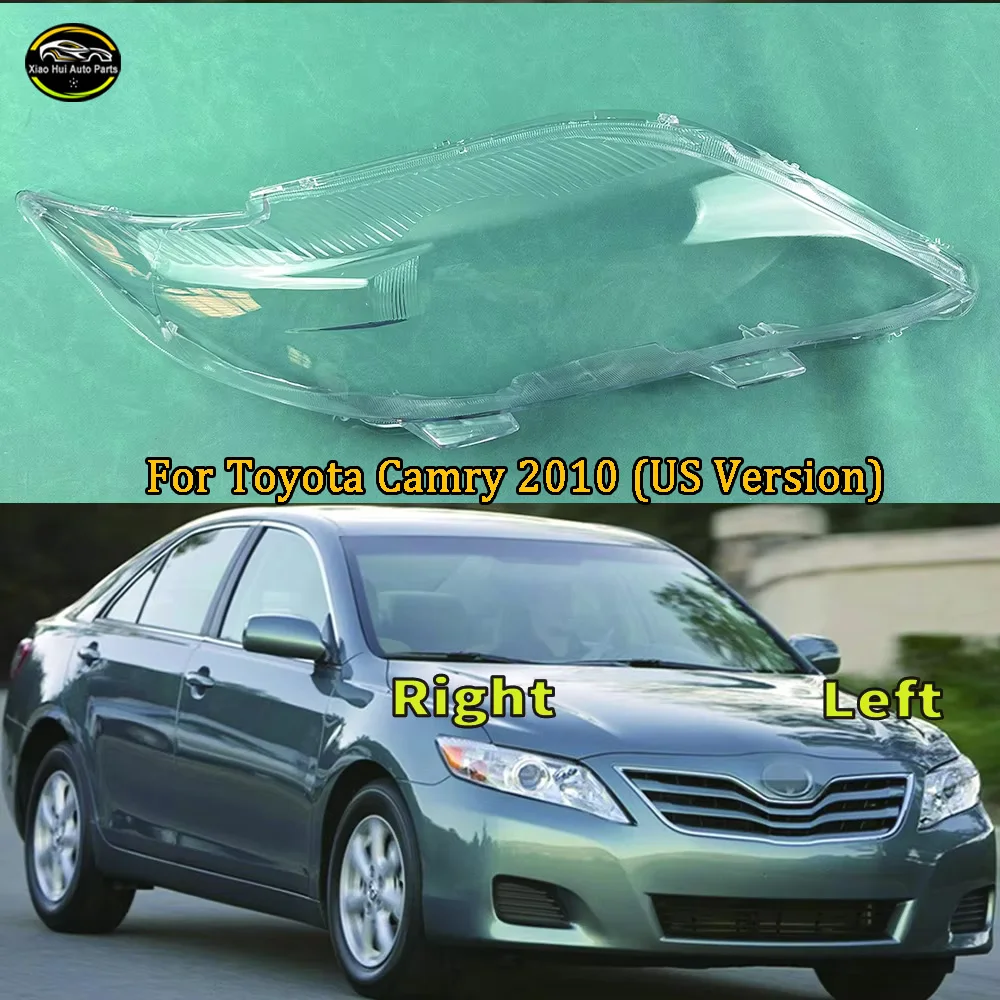 For Toyota Camry 2010 (US Version) Headlamp Cover Shade Transparent Lampshade Headlight Shell Plexiglass Replace Original Lens