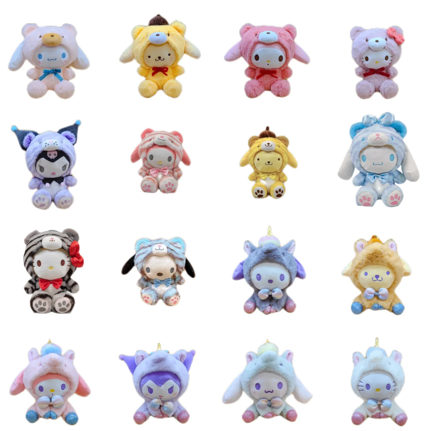

23 см Sanrio мультяшная плюшевая игрушка Kawali Kuromi Hello Kitty My Melody Cinnamoroll мягкая кукла-подвеска игрушки для девочек и детей рождественский подарок