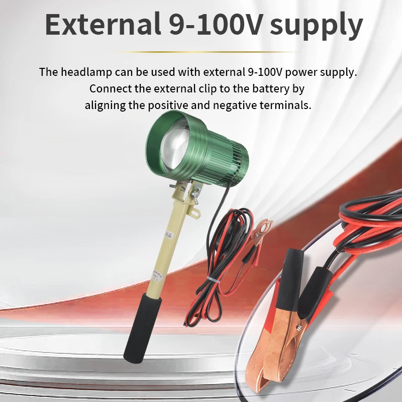 High-Power 100W Ultra-Bright LED Strong Light Handheld External Searchlight