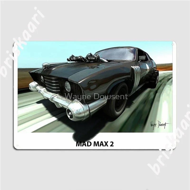 Mad Max 2 Landau Coupe Metal Signs Cinema Living Room Home Vintage Poster Tin sign Posters