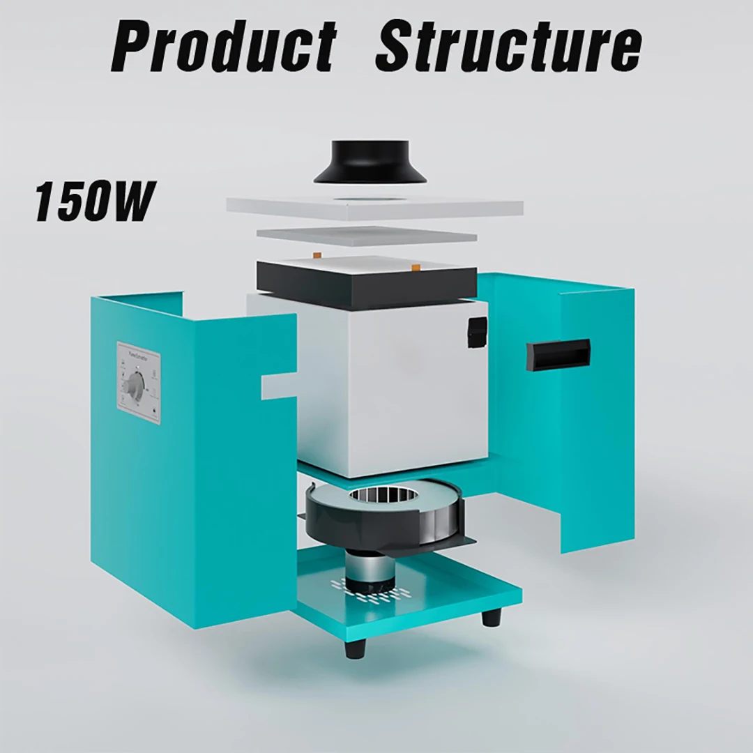 Purificatore di fumo da 150 W per macchina per incisione con marcatura laser, filtro per particelle, polvere di saldatura, estrattore di fumi per