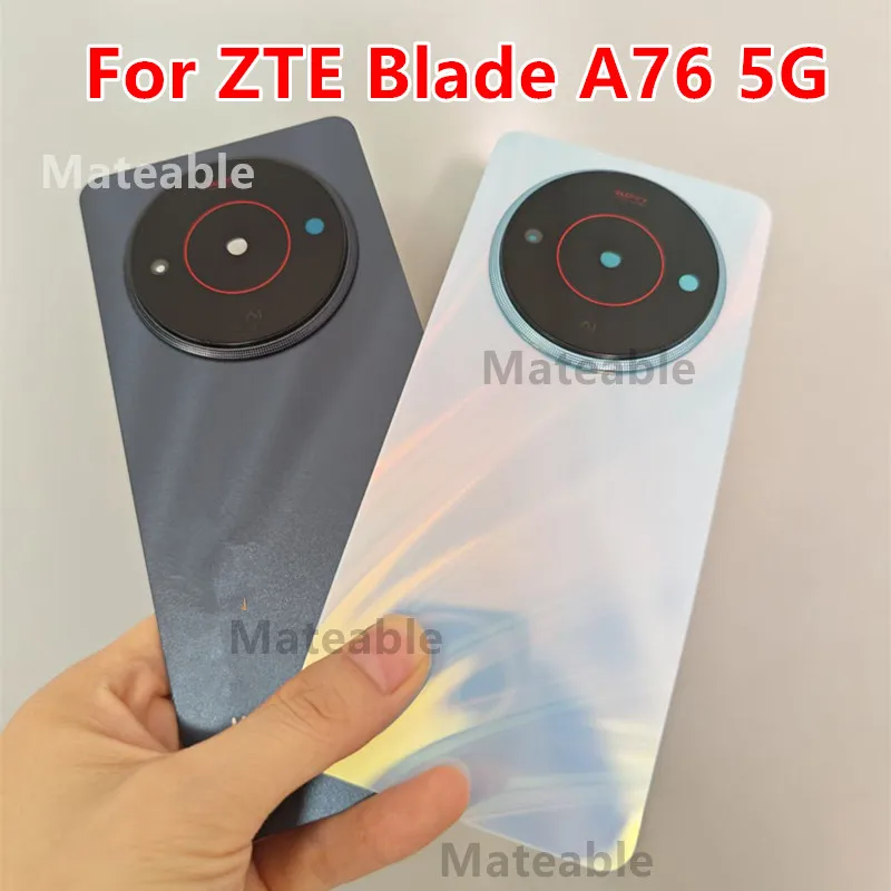 A76 Z2469N Rear Housing For ZTE Blade A76 5G Battery Back Cover Repair Replace Door Case + Camera Lens