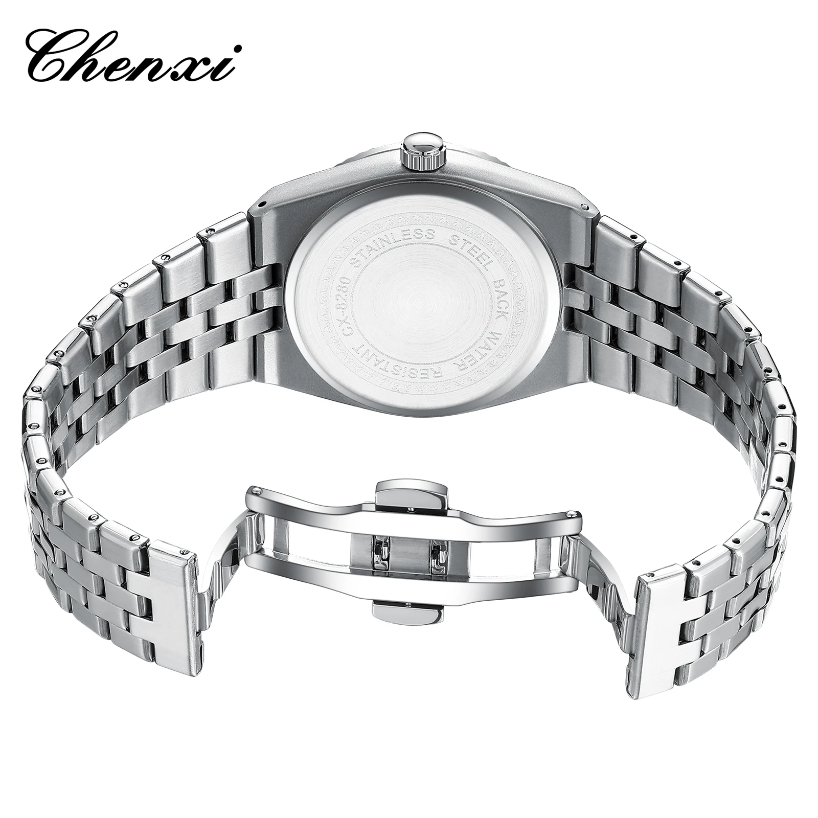Chenxi 8280 Top brand orologi da polso da uomo militare in acciaio inossidabile orologio al quarzo di lusso da uomo orologio da polso maschile relojes para hombres
