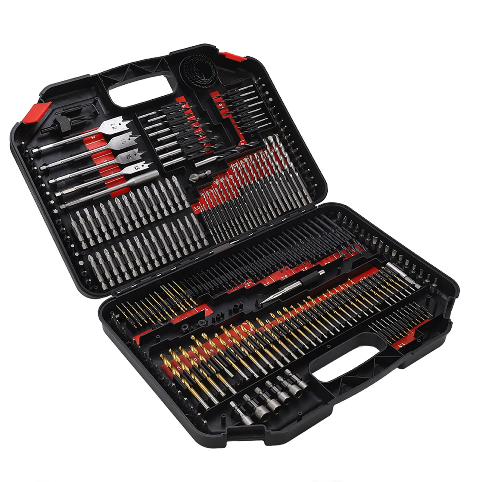 246PCS Multifunctional Combination Drill Bit Screw Bits Set Kit with Black Plastic Box