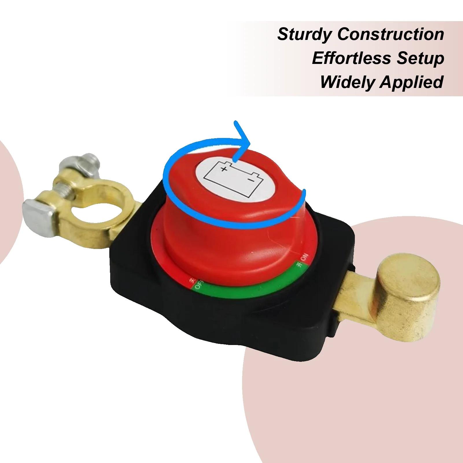 

Car Battery Disconnect 24V/12V Heavy Duty Battery Shut off Anti-Leakage Isolator Replacement Parts Vehicle Accessories