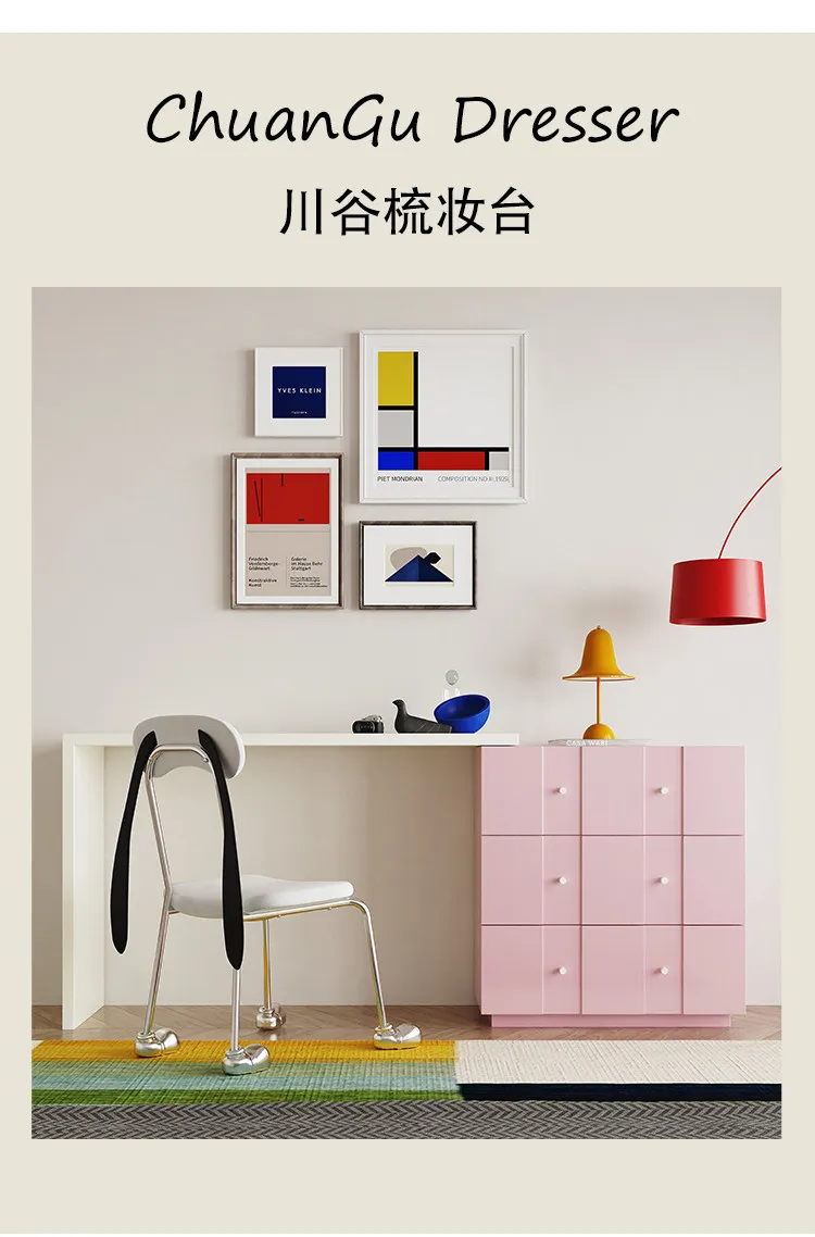 HYS small apartment bedroom end of bed chest integrated dresser Italian minimalist master bedroom retractable corner