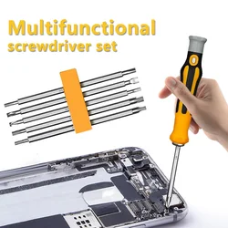 6PCS Screwdriver Set Magnetic Screwdriver Bit Hex Cross Torx Screwdriver Head Flat Repair Precision Insulated Hand Tool Safety