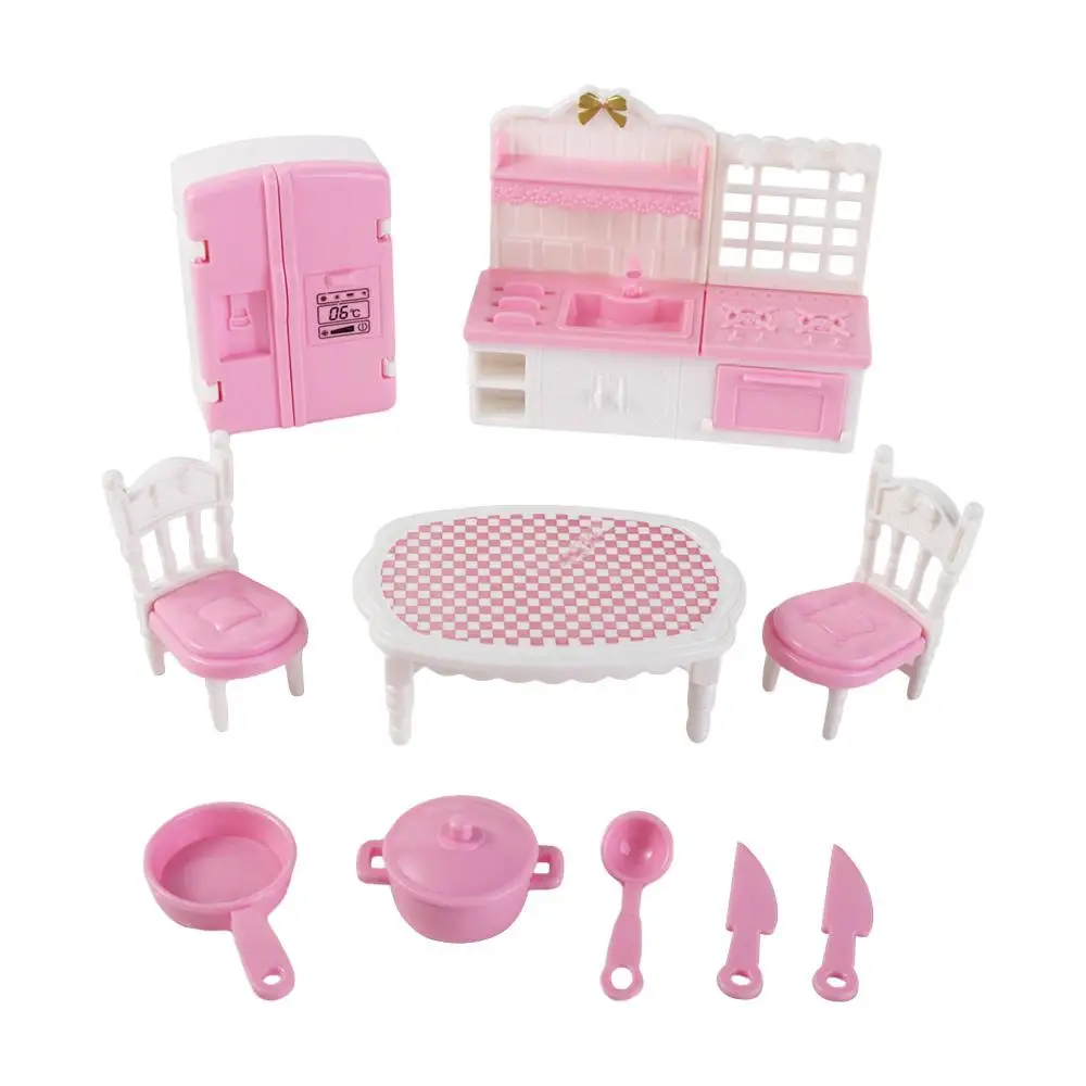 Furniture Pretend Play Pink Mini Furniture Miniatures Furniture Dollhouse Furniture  House Accessories Armchair Couch Set