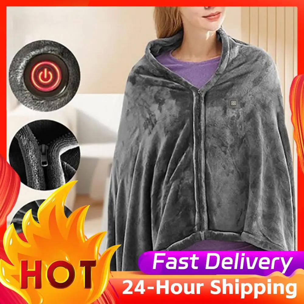 المنزلية USB بطانية تسخين كهربائي 3 مستويات التدفئة الصوف بطانية تدفئة المحمولة التدفئة اللفة بطانية للمكتب في الهواء الطلق