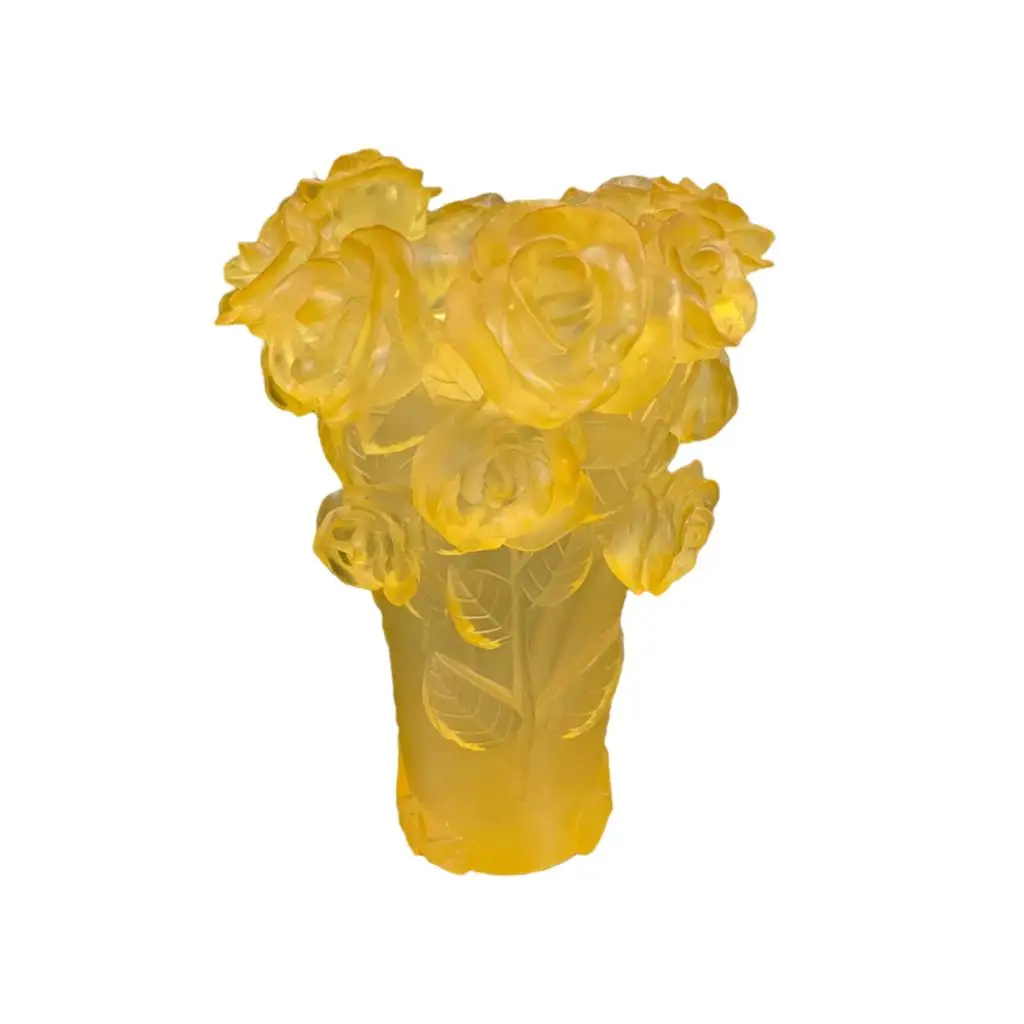 Crystal Vase Arrangement Supplies Handmade for Bedroom Household Tabletop