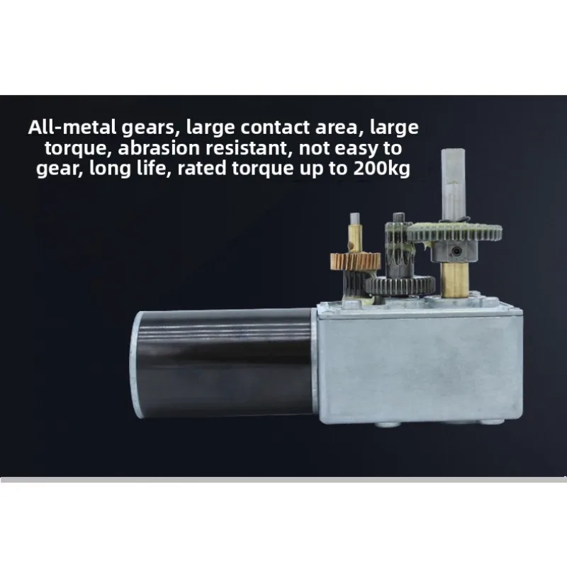 5882-45ZY worm gear DC deceleration motor right angle large torque positive and negative speed regulation micro low speed motor