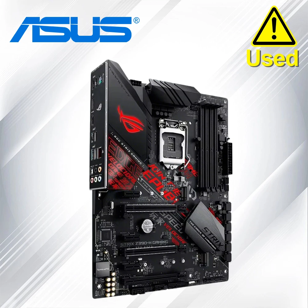 ASUS ROG Strix Z390-H Gaming Motherboard LGA1151  ATX DDR4 DP HDMI M.2 USB 3.1 Gen2 Gigabit LAN