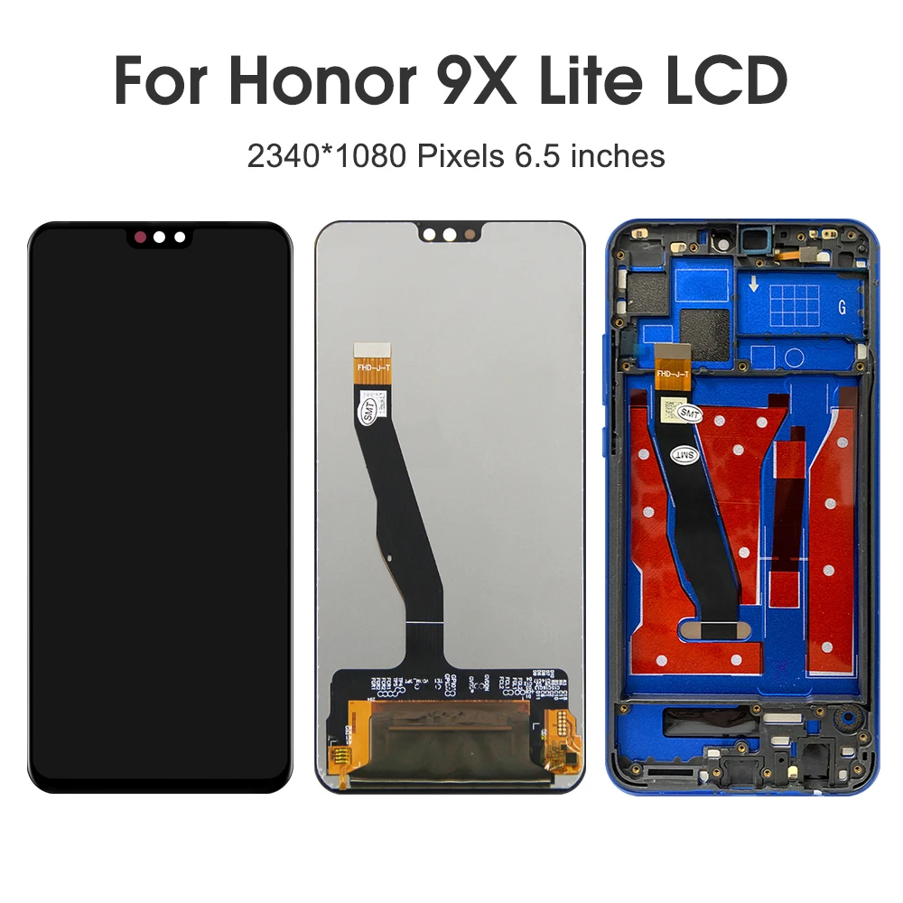 For HUAWEI Honor 9X Lite 6.5\'\'For  Honor9X Lite JSN-L21 Honor 8X LCD Display Touch Screen Digitizer Assembly Replacement