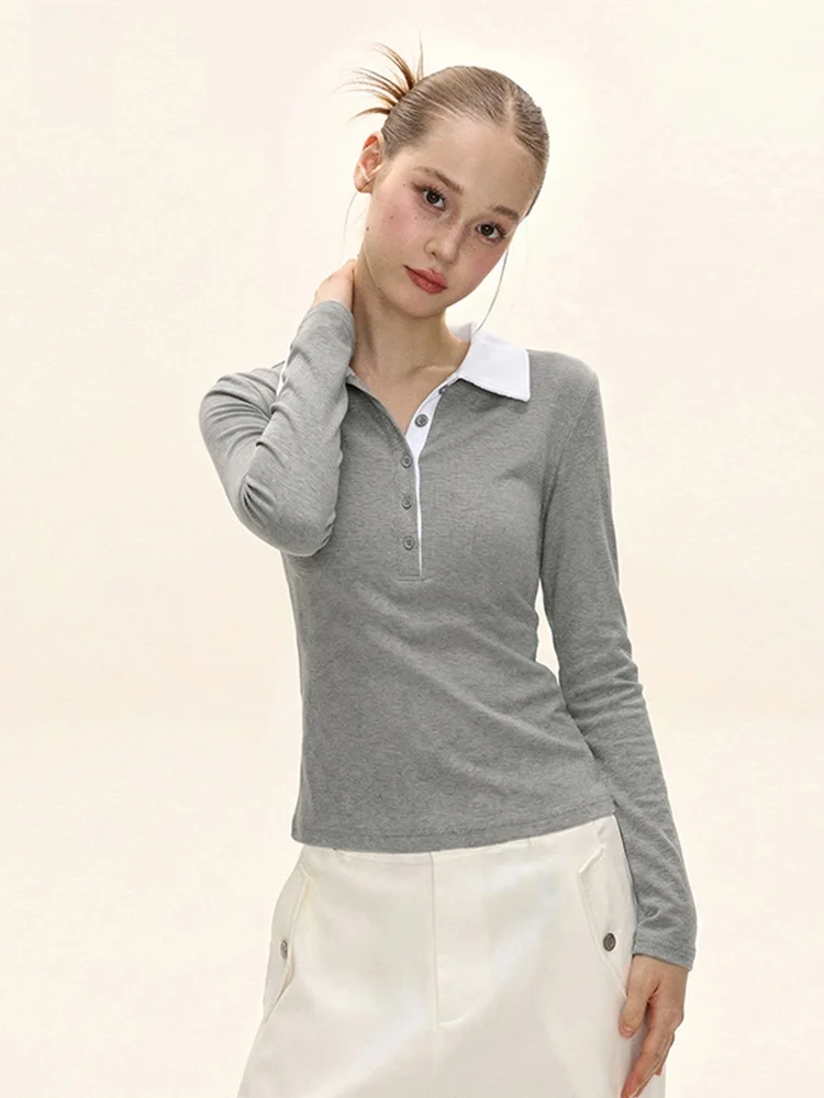 

Женский облегающий трикотажный топ iYUE с цветовыми блоками, базовая модель, зимний, американский стиль, для ношения под одеждой, удобный для путешествий, длинный