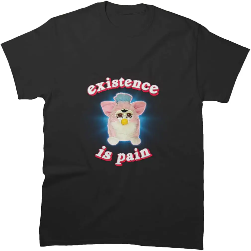 Furby Sleeve Existence Friends Tees Cotton Luxury brand vintage oversized