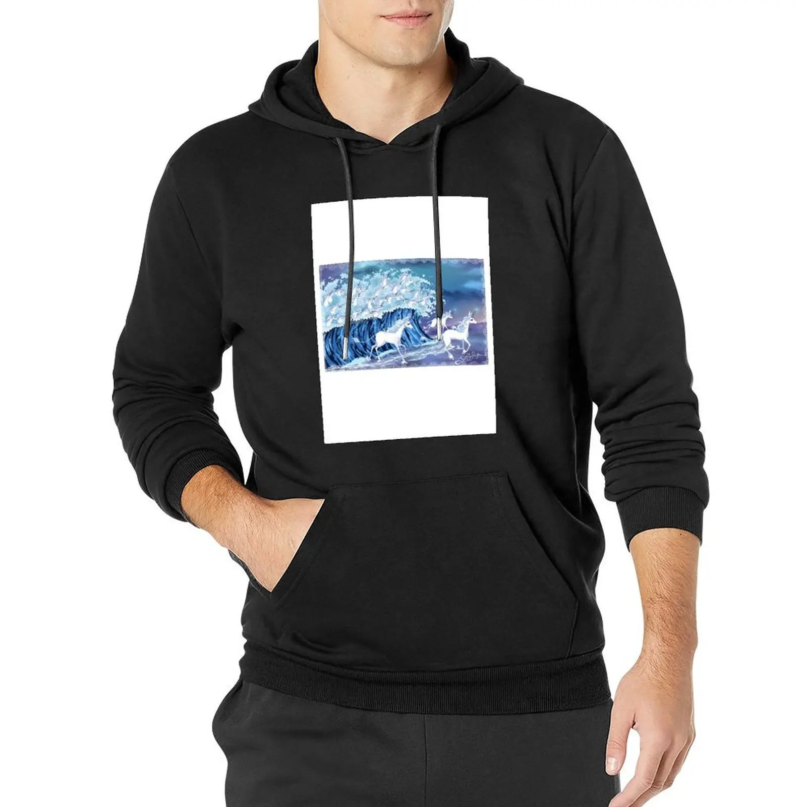 

Unicorns in the Sea Pullover Hoodie blouse men's oversize hoodie