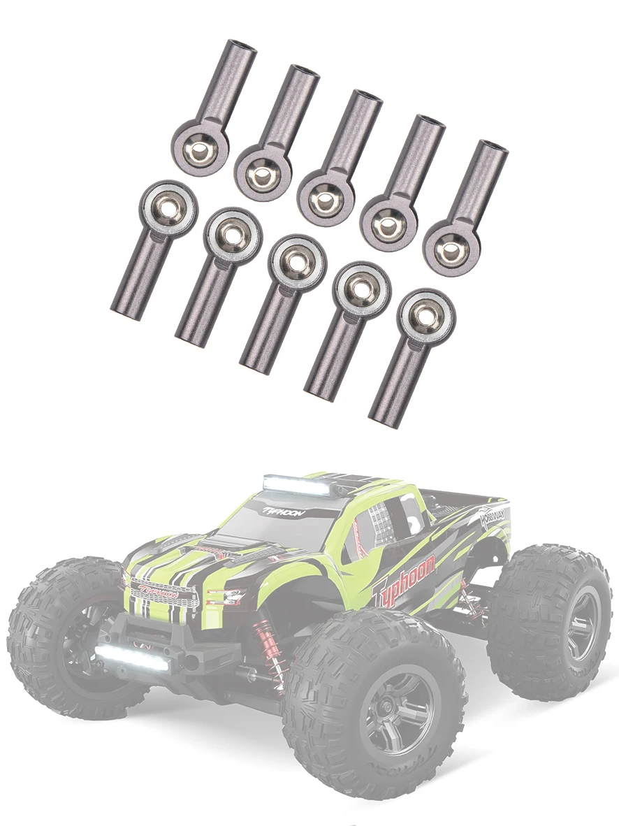 10 قطعة M3 التعادل قضيب نهاية الكرة حامل الرأس رابط 3 مللي متر الموضوع وصلة كروية ل Redcat HSP Traxxas محوري 1/10 RC سيارة شاحنة روبوت ذاتي الصنع L26mm