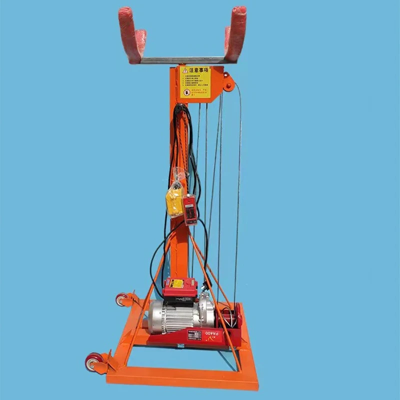 Rolling Shutter Door Lift 3 7M 4 9M Electric Pipe Lifting 220V Small Mobile Lift for Rolling Shutter Door