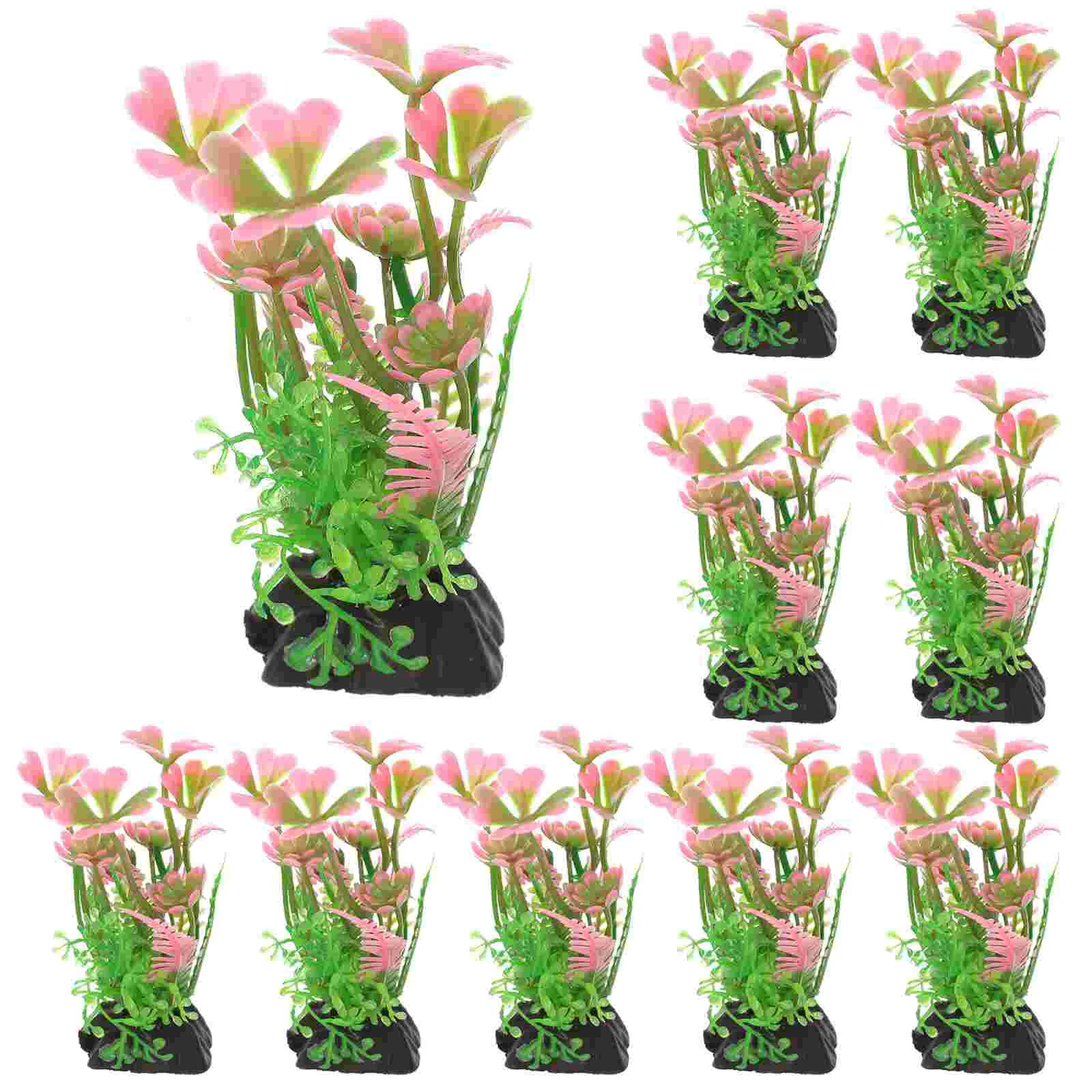 

10 Pcs Aquarium Landscaping Plants for Fish Tank Tall Decor Plastic Betta Decorations Large