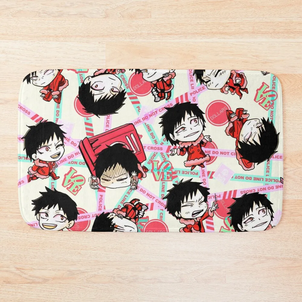 

Durarara!! Izaya Orihara chibi throw blanket v2 Bath Mat Absorbent Rug Front Door Mat
