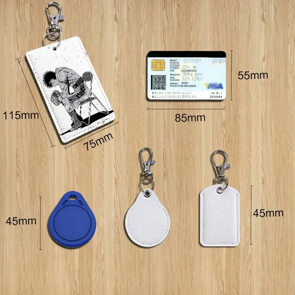 Makunouchi COOL Hajime no Ippo Card Holder Keychain Key Ring Door Lock Access Protective Case For Security Gift