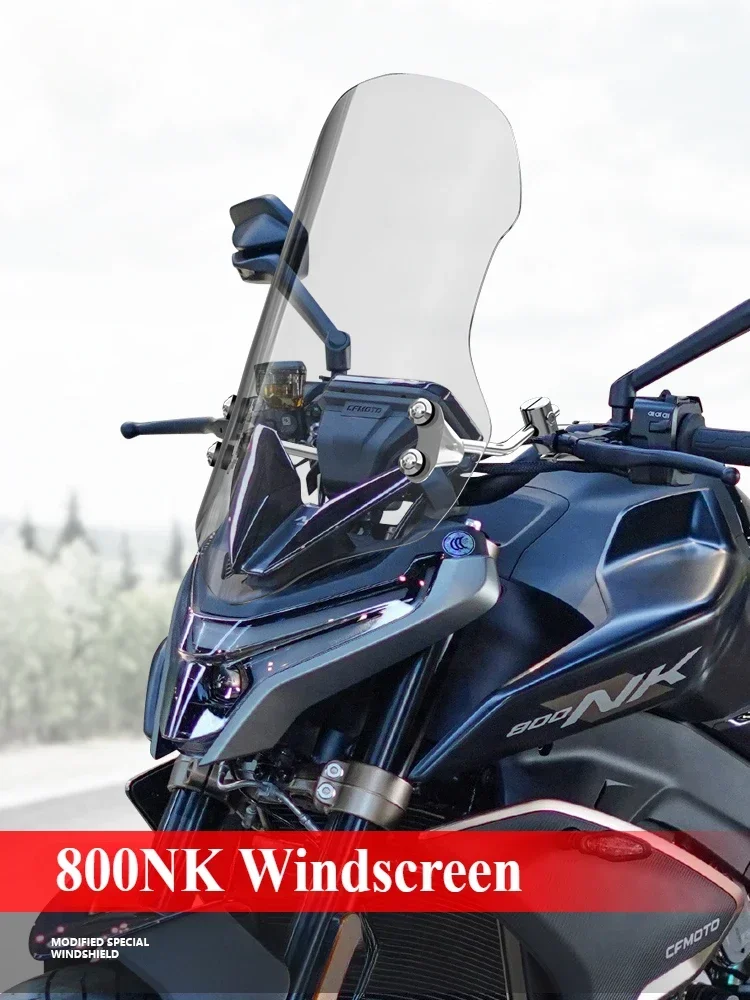 

For CFMOTO 800NK NK800 Motorcvcle Sports Visor Windscreen Windshield WindscreenWith Mounting Bracket Deflector for CFMOTO 800 NK