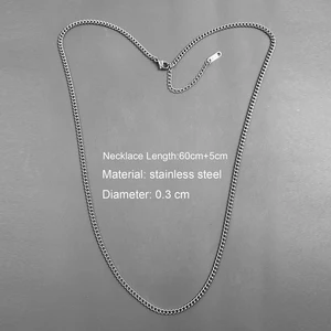 8 Main Sales Men's Stainless Steel Cord - №8