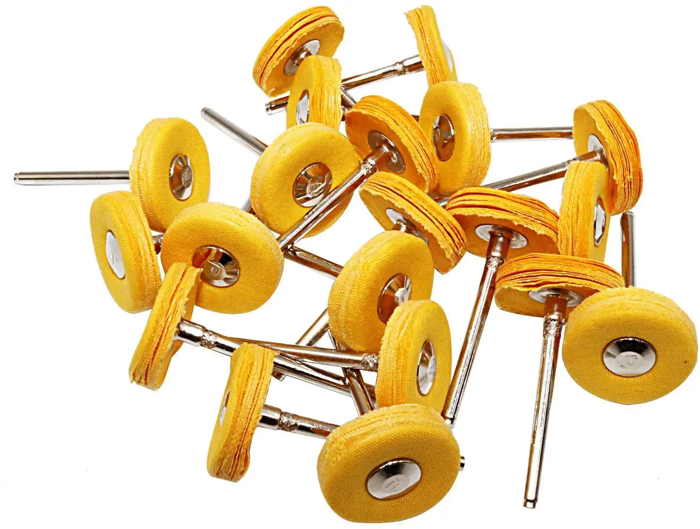 Juego de ruedas de pulido de mandril de 3 MM, 40 piezas, rueda pequeña de pulido de algodón para Dremel, accesorios de herramientas rotativas, Kit de pulido de joyería de reloj