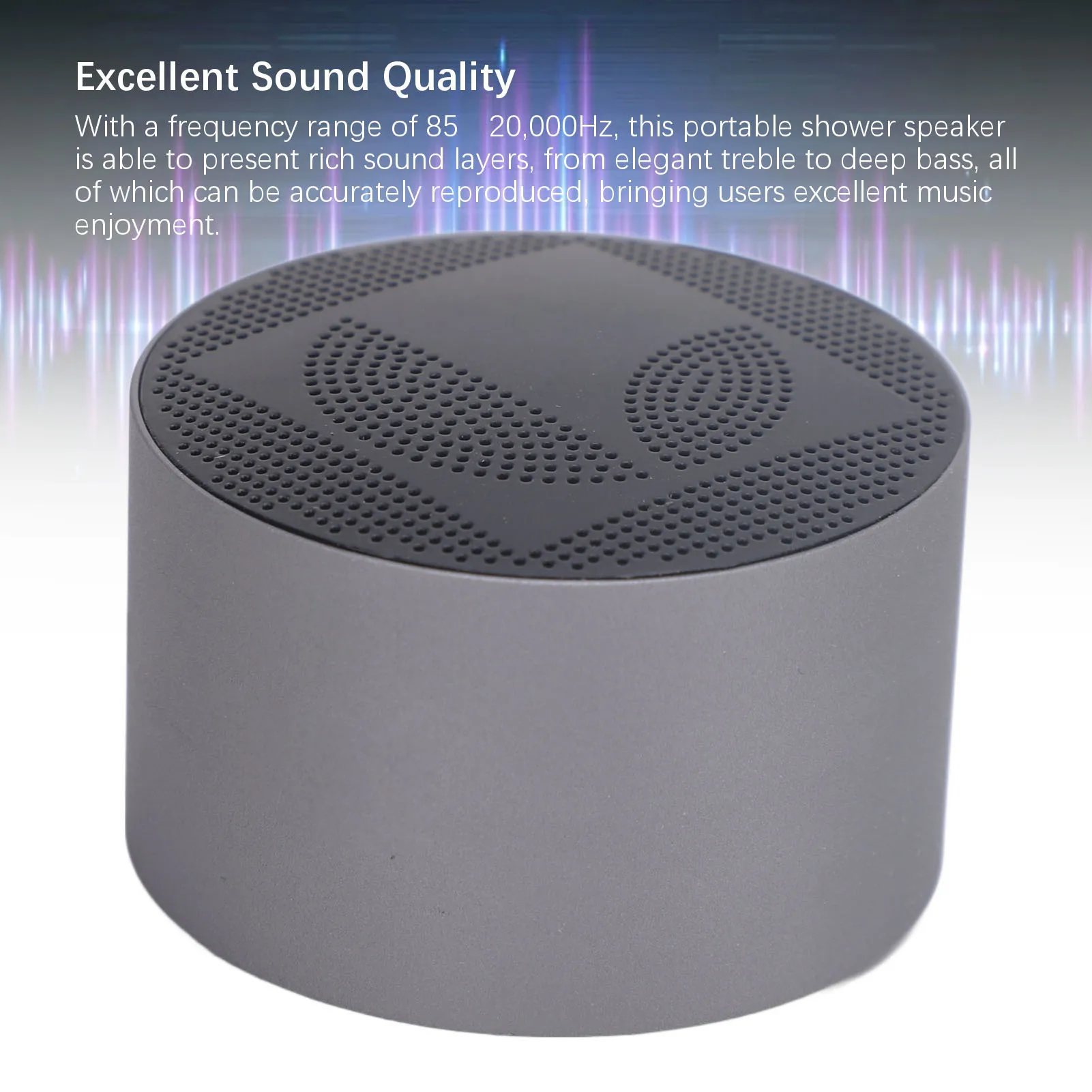 Wireless Bluetooth Speaker Wireless Bluetooth Speaker Voice Calls Metal Magnetic Bathroom Speaker for Home 85-20000Hz